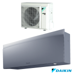Aparat de aer condiţionat Daikin Emura FTXJ20AS + RXJ20A - 7000 BTU,  tehnologie inverter, argintiu, adaptor wi-fi inclus