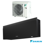 Aparat de aer condiţionat Daikin Emura FTXJ20B + RXJ20A - 7000 BTU,  tehnologie inverter, negru mat, adaptor wi-fi inclus