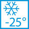Funcţionare garantată până la -25 °C Funcţionare garantată până la -25 °C